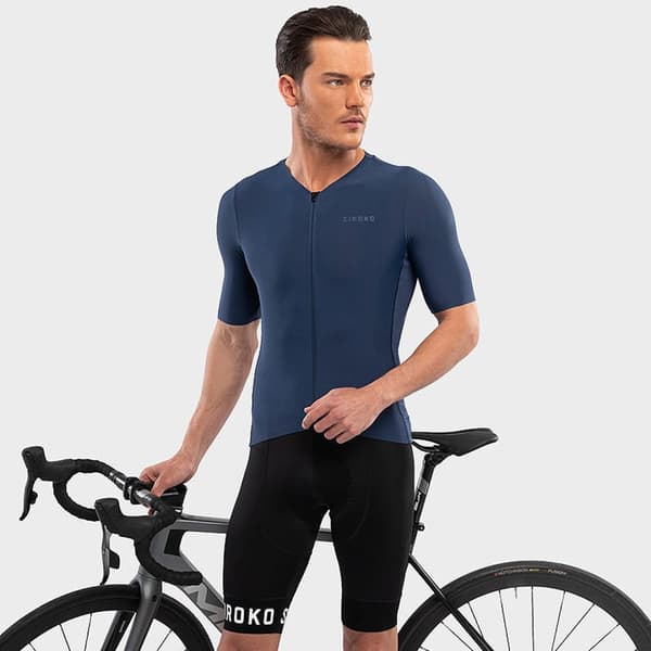 Siroko Kortærmet Jersey Srx Pro Tirreno Blå M Mand