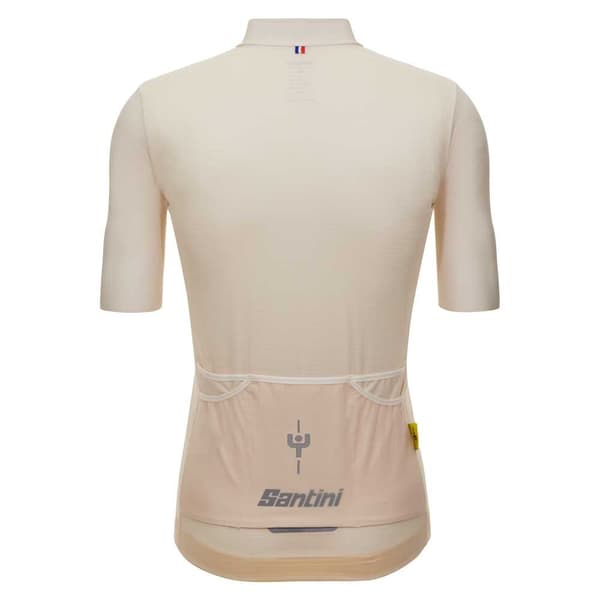 Santini Kortærmet Trøje Mj Mont Ventoux Beige XL Mand