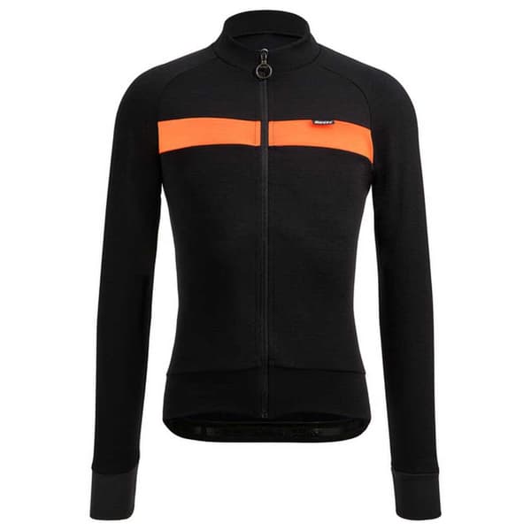 Santini Långärmad Tröja Adapt Wool Thermal Svart XL Man
