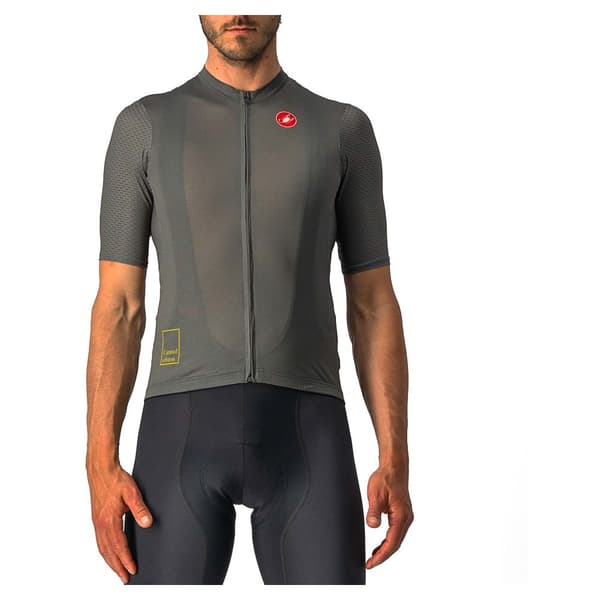 Castelli Lyhythihainen Jersey Breathe Attack Harmaa XL Mies