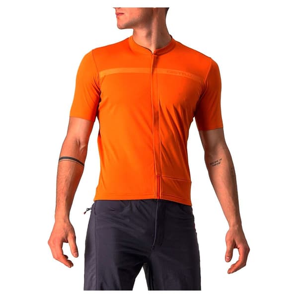 Castelli Lyhythihainen Jersey Unlimited Allroad Oranssi L Mies