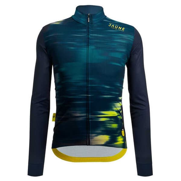 Santini Langærmet Trøje Le Maillot Jaune Blå 2XL Mand