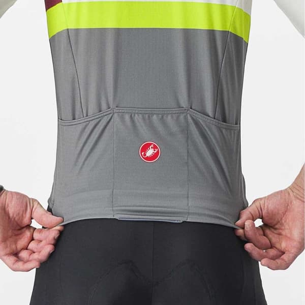 Castelli Lyhythihainen Jersey A Blocco Valkoinen S Mies