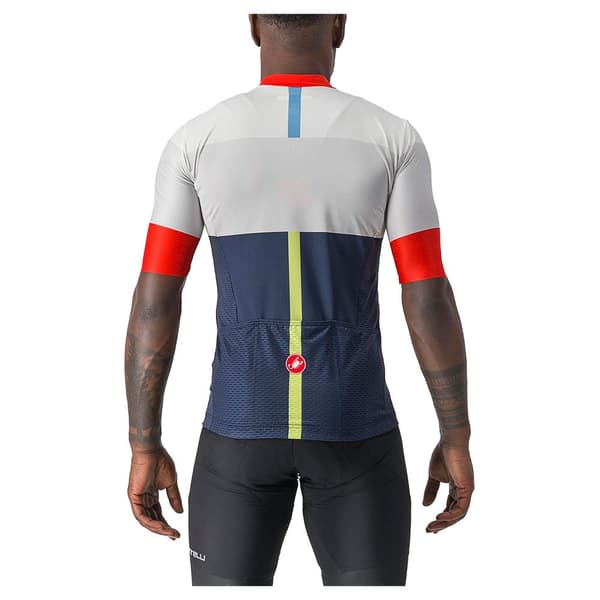 Castelli Kortärmad Tröja Sezione Vit,Blå M Man