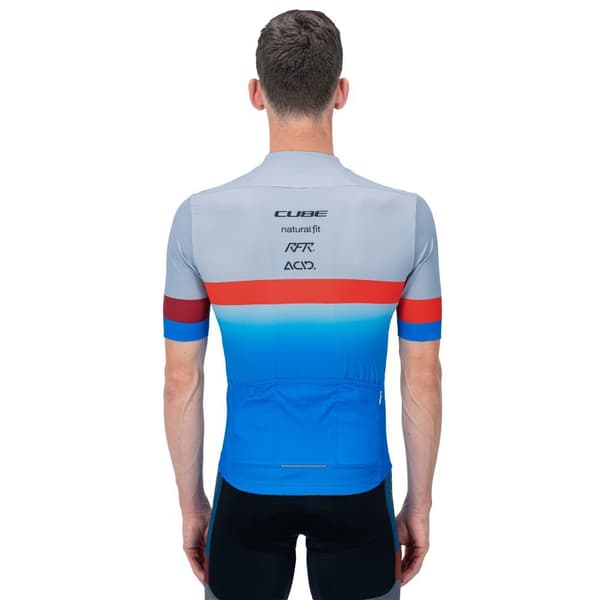 Cube Kortærmet Jersey Teamline Blå S Mand