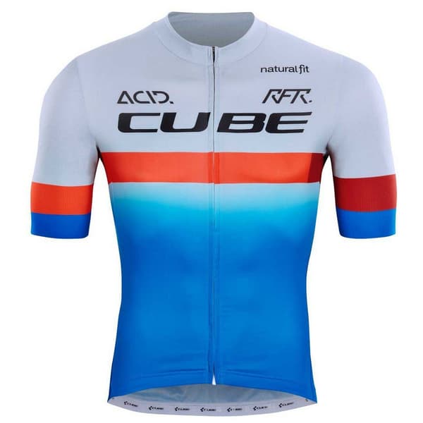 Cube Kortærmet Jersey Teamline Blå S Mand