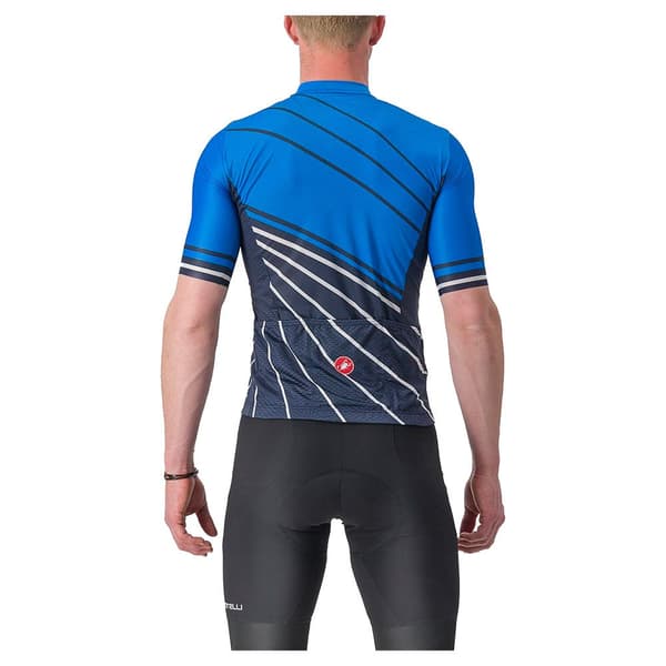 Castelli Kortærmet Trøje Speed Strada Blå L Mand