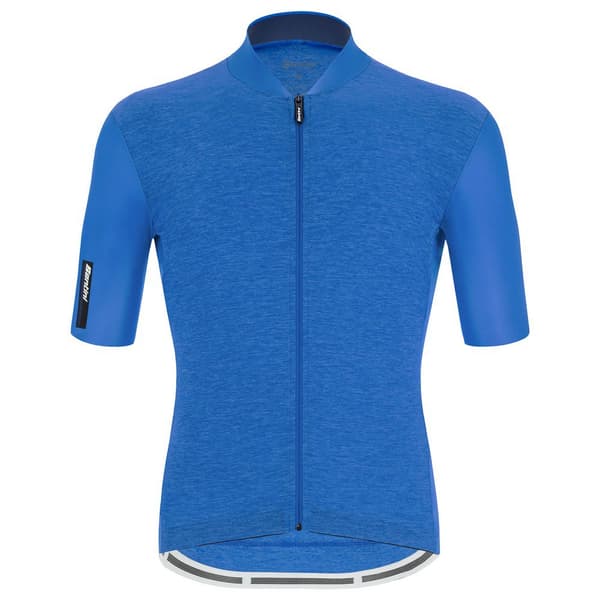 Santini Kortærmet Trøje Colore Puro Blå 2XL Mand