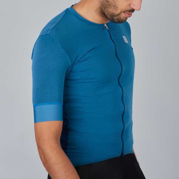 Sportful Kortærmet Jersey Monocrom Blå XL Mand