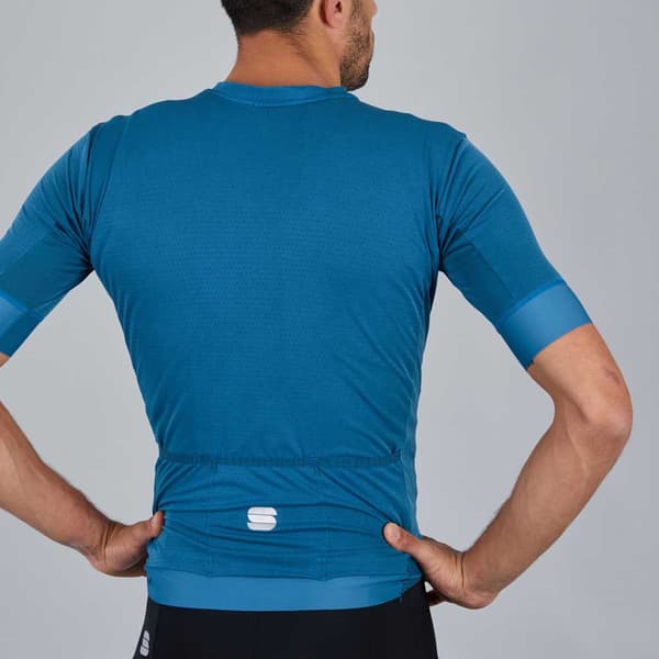 Sportful Kortærmet Jersey Monocrom Blå XL Mand