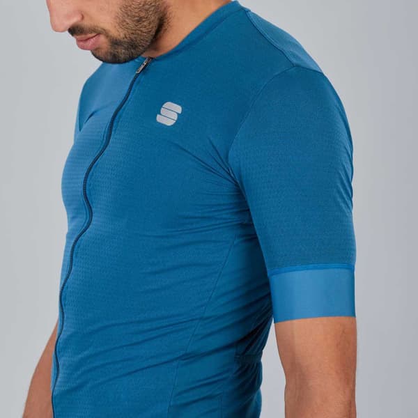 Sportful Kortærmet Jersey Monocrom Blå XL Mand