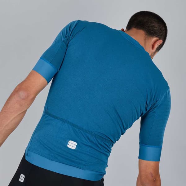 Sportful Kortærmet Jersey Monocrom Blå XL Mand
