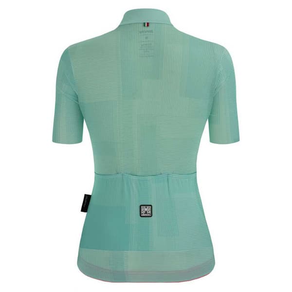 Santini Lyhythihainen Jersey Delta Kinetic Vihreä L Nainen