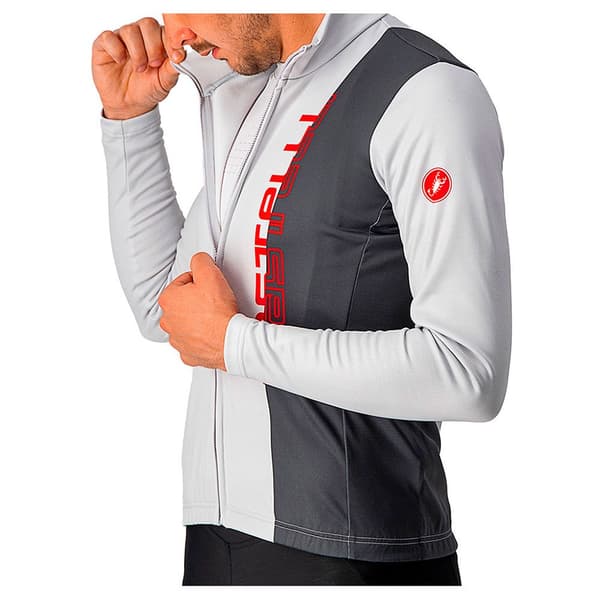 Castelli Langærmet Trøje Traguardo Fz Hvid XL Mand