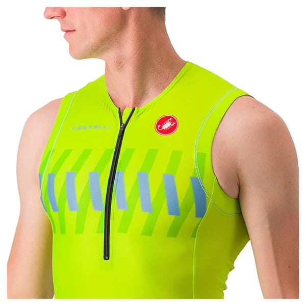 Castelli Ärmlös Tröja Free Tri 2 Gul L Man
