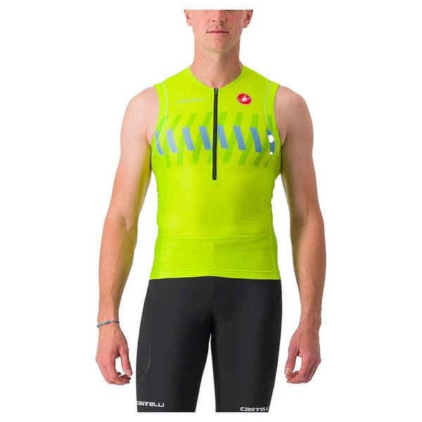 Castelli Ärmlös Tröja Free Tri 2 Gul L Man