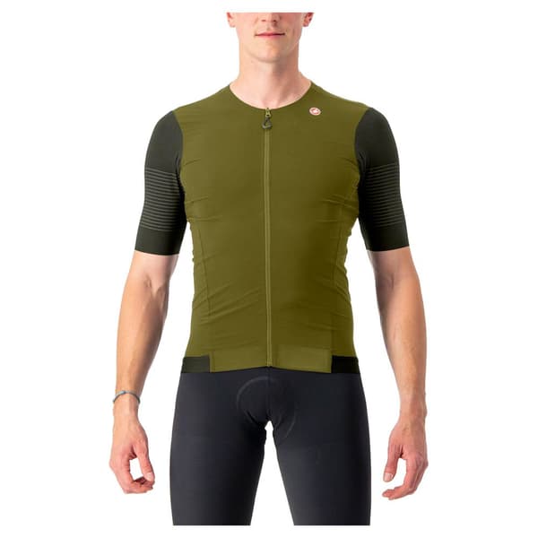 Castelli Lyhythihainen Jersey Premio Vihreä XL Mies