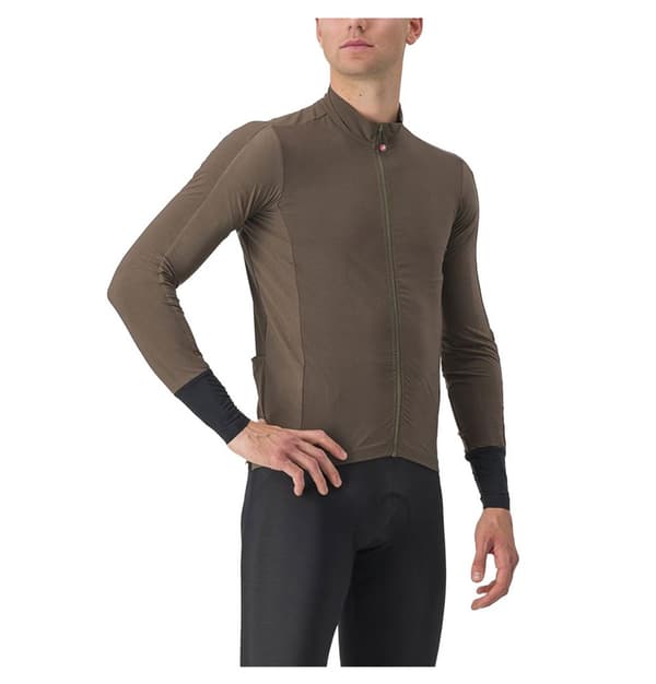 Castelli Langærmet Trøje Flight Air Brun L Mand