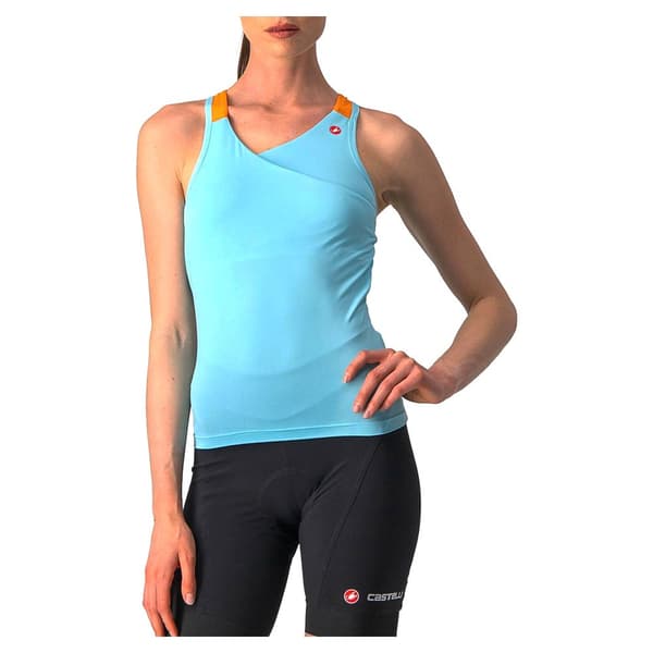 Castelli Ærmeløs Jersey Solaris Blå S Kvinde