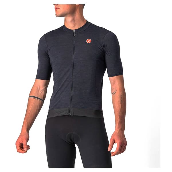 Castelli Lyhythihainen Jersey Essenza Sininen XL Mies