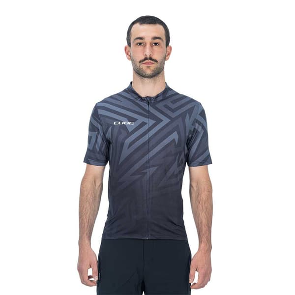 Cube Lyhythihainen Jersey Atx Cmpt Harmaa M Mies