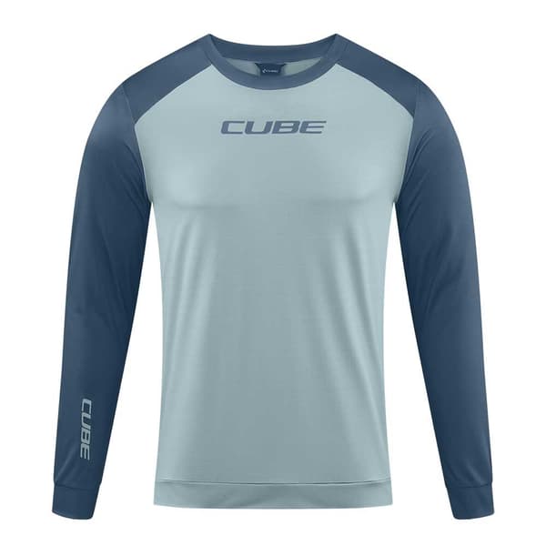 Cube Pitkähihainen Enduro Jersey Atx Harmaa L Mies