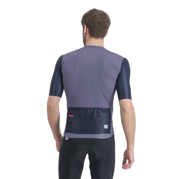 Sportful Kortärmad Tröja Checkmate Blå XL Man