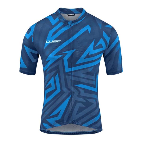 Cube Lyhythihainen Jersey Atx Cmpt Sininen L Mies