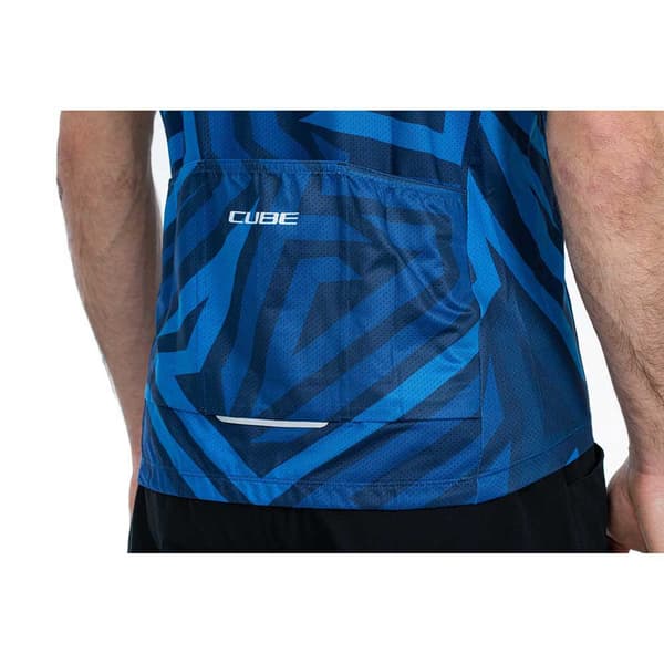 Cube Lyhythihainen Jersey Atx Cmpt Sininen L Mies