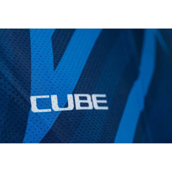 Cube Lyhythihainen Jersey Atx Cmpt Sininen L Mies