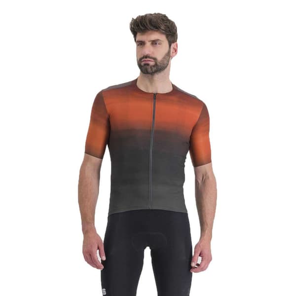 Sportful Kortærmet Trøje Flow Supergiara Orange,Sort XL Mand