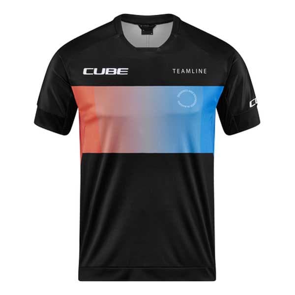 Cube Kortärmad Endurotröja Teamline Blå XL Man