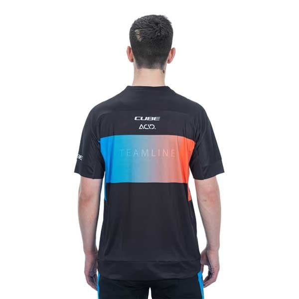 Cube Kortärmad Endurotröja Teamline Blå XL Man