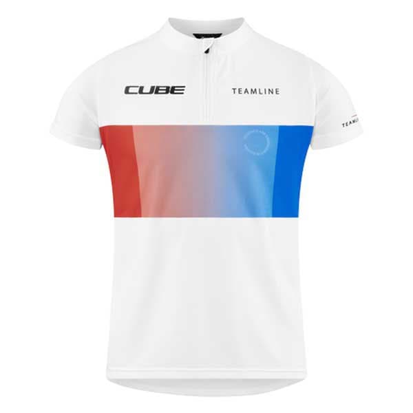 Cube Kortærmet Trøje Teamline Hvid 2XL Dreng