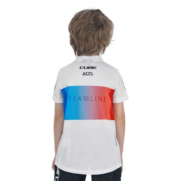 Cube Kortærmet Trøje Teamline Hvid 2XL Dreng
