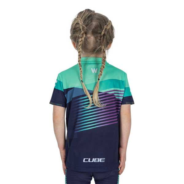 Cube Kortærmet Trøje Teamline Grøn,Blå 2XL Dreng