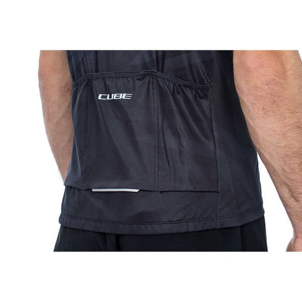 Cube Lyhythihainen Jersey Atx Cmpt Harmaa 2XL Mies