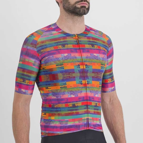 Sportful Kortærmet Trøje Glitch Rosa XL Mand