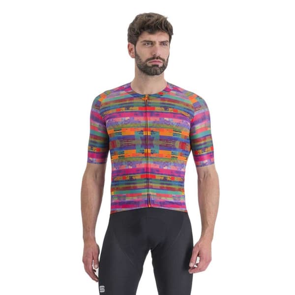Sportful Kortærmet Trøje Glitch Rosa XL Mand