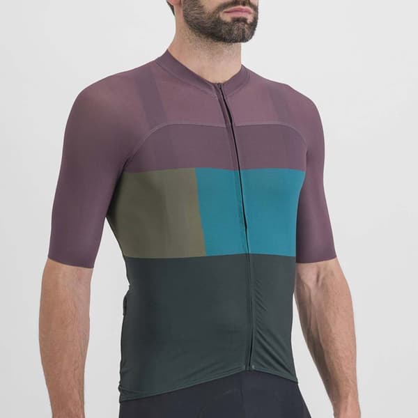 Sportful Kortärmad Tröja Snap Blå,Lila XL Man