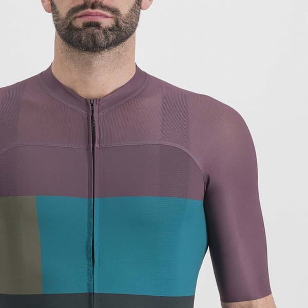Sportful Kortärmad Tröja Snap Blå,Lila XL Man