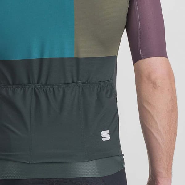 Sportful Kortärmad Tröja Snap Blå,Lila XL Man