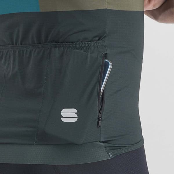Sportful Kortärmad Tröja Snap Blå,Lila XL Man