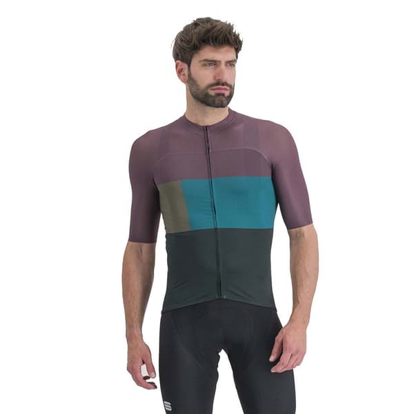 Sportful Kortärmad Tröja Snap Blå,Lila XL Man