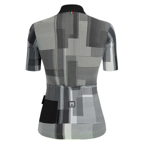 Santini Lyhythihainen Jersey Delta Kinetic Harmaa L Nainen