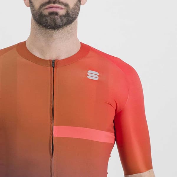 Sportful Kortærmet Trøje Bomber Rød,Orange L Mand