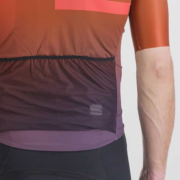 Sportful Kortærmet Trøje Bomber Rød,Orange L Mand