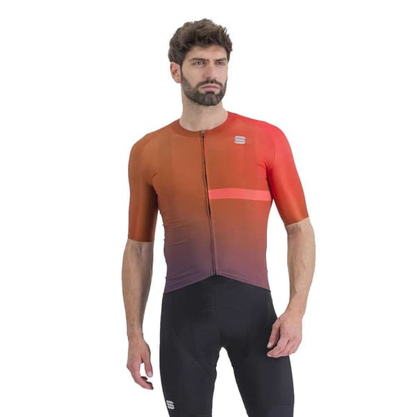 Sportful Kortærmet Trøje Bomber Rød,Orange L Mand