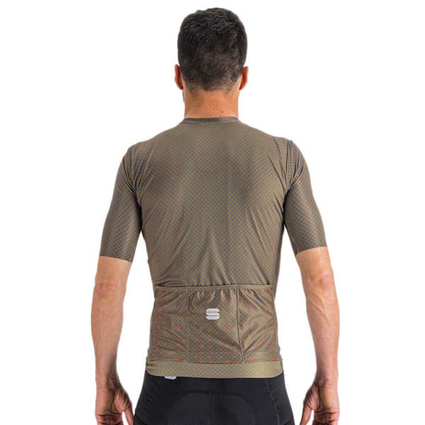 Sportful Kortærmet Jersey Checkmate Grøn 2XL Mand