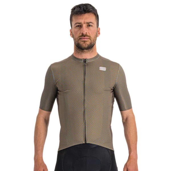 Sportful Kortærmet Jersey Checkmate Grøn 2XL Mand